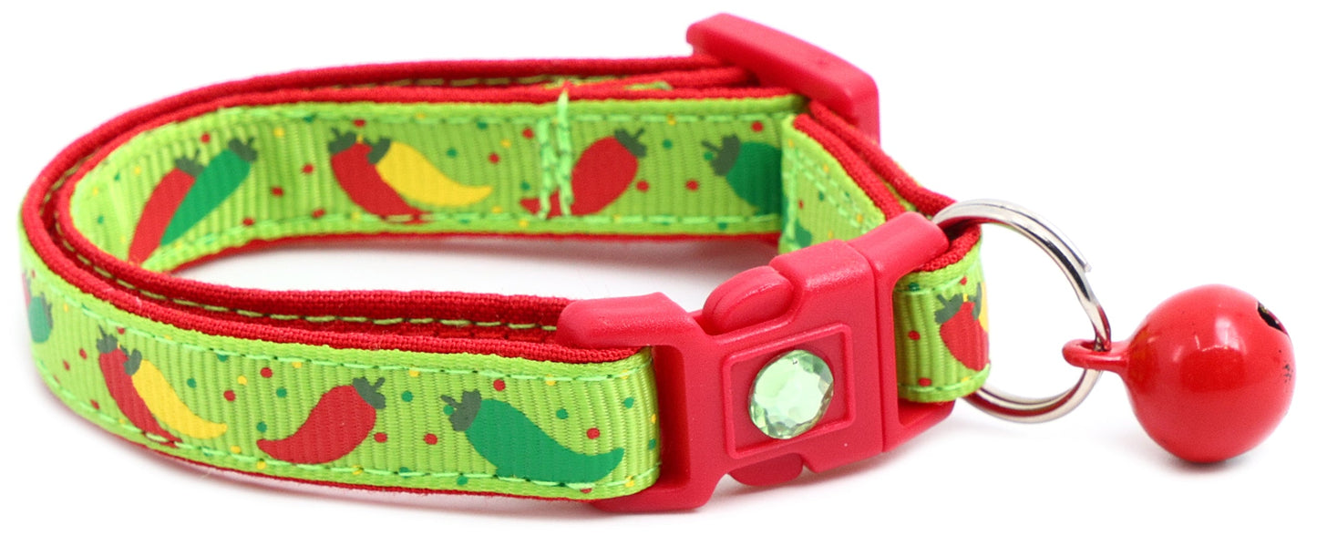 Spicy Peppers Breakaway Cat Collar-7