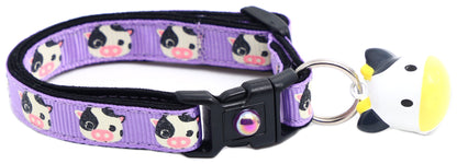 Cute Cows Breakaway Cat Collar-6