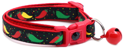 Spicy Peppers Breakaway Cat Collar-5