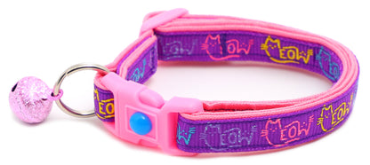 Colorful Meow Breakaway Cat Collar-24