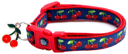 Cherries Breakaway Cat Collar-11