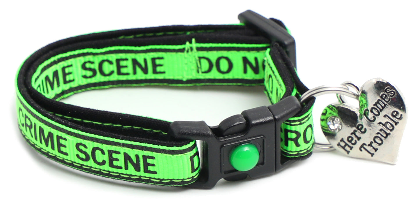 Crime Scene Do Not Cross Breakaway Cat Collar-23