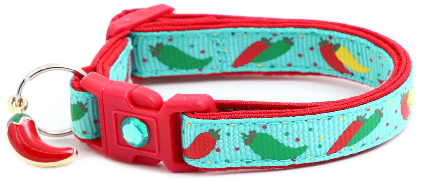 Spicy Peppers Breakaway Cat Collar-17