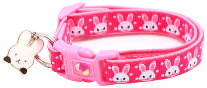 Bunny Faces Breakaway Cat Collar-15