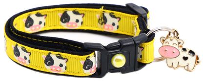 Cute Cows Breakaway Cat Collar-12