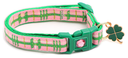 Green Tartan Breakaway Cat Collar-13