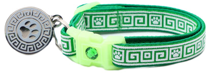 Greek Key Breakaway Cat Collar-50