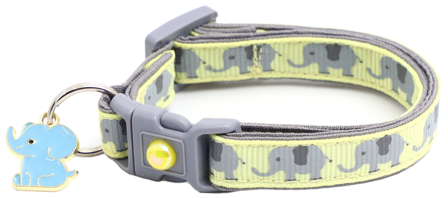 Elephants Breakaway Cat Collar-17