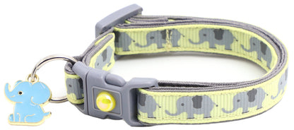 Elephants Breakaway Cat Collar-17