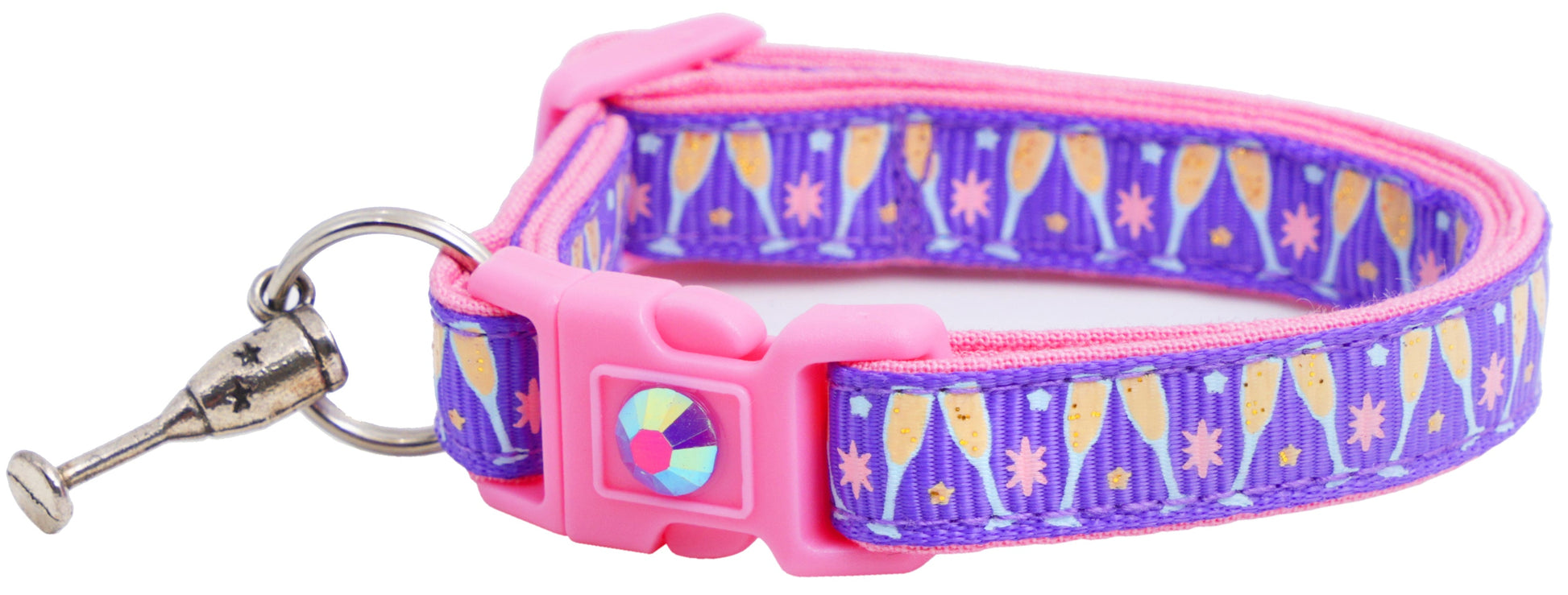 Champagne Glasses Breakaway Cat Collar-10