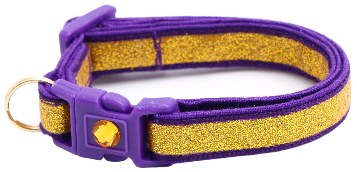 Gold Glitter Breakaway Cat Collar-22