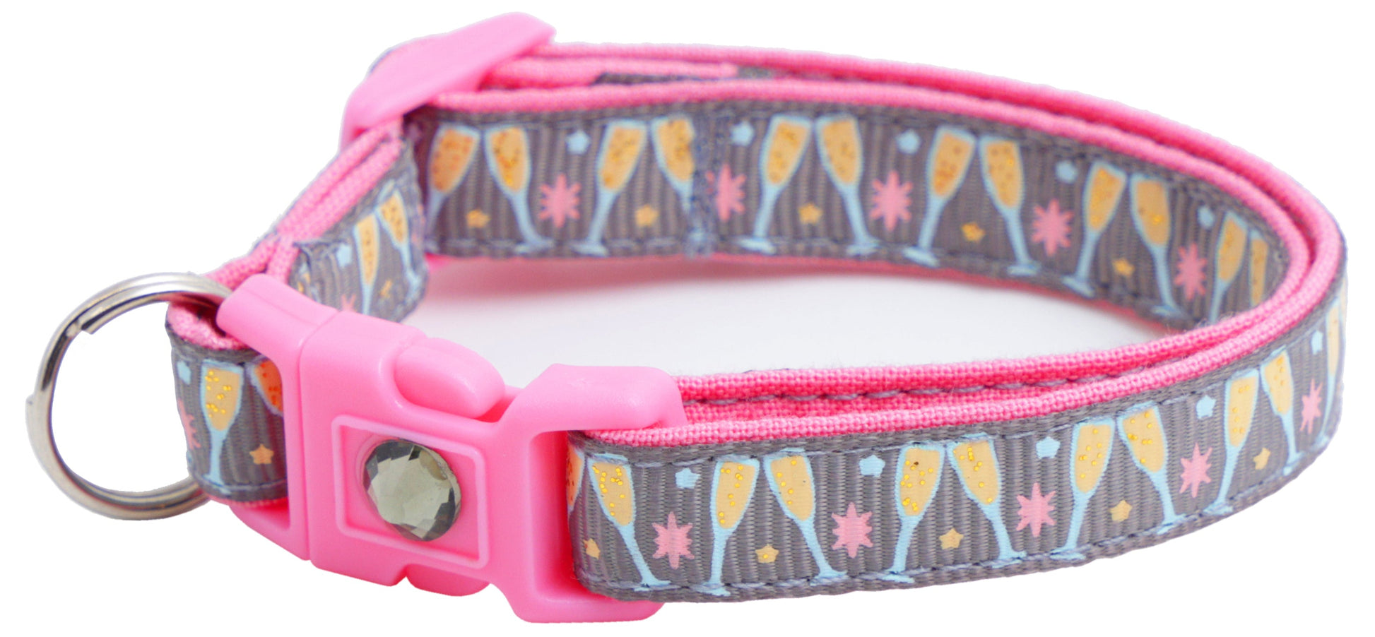Champagne Glasses Breakaway Cat Collar-22