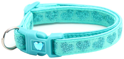 Glitter Hearts Breakaway Cat Collar-11