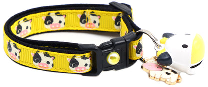 Cute Cows Breakaway Cat Collar-17