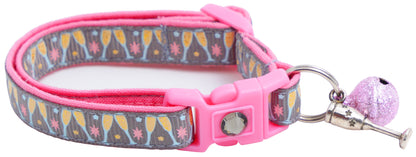 Champagne Glasses Breakaway Cat Collar-17