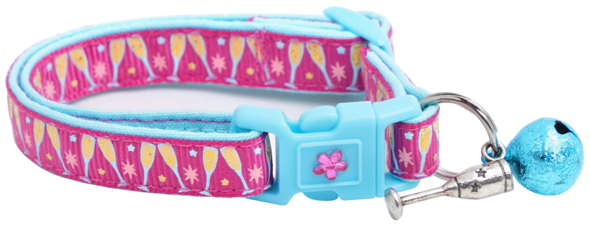 Champagne Glasses Breakaway Cat Collar-16