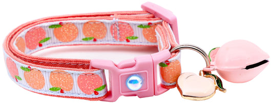 Peach Breakaway Cat Collar-20