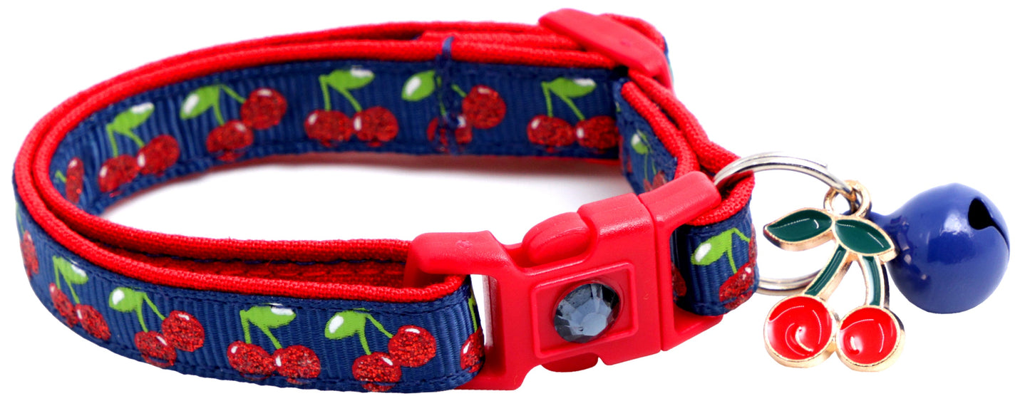 Cherries Breakaway Cat Collar-16