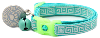 Greek Key Breakaway Cat Collar-52
