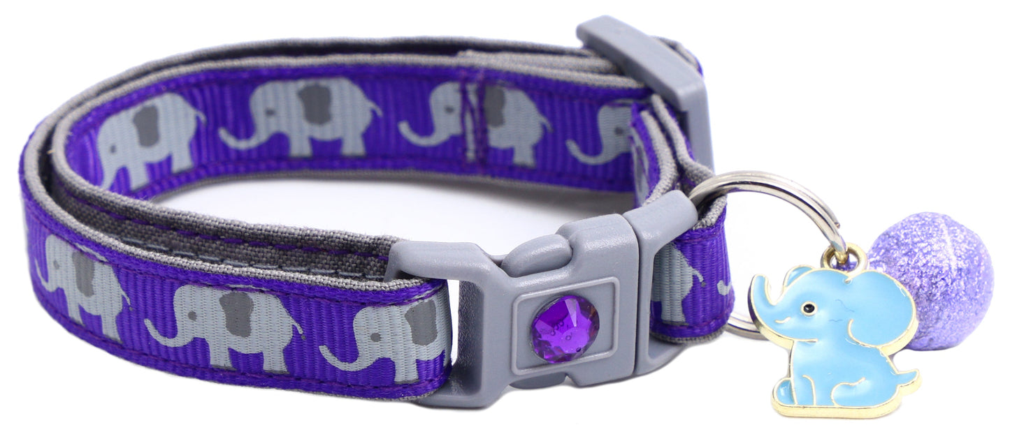 Elephants Breakaway Cat Collar-25