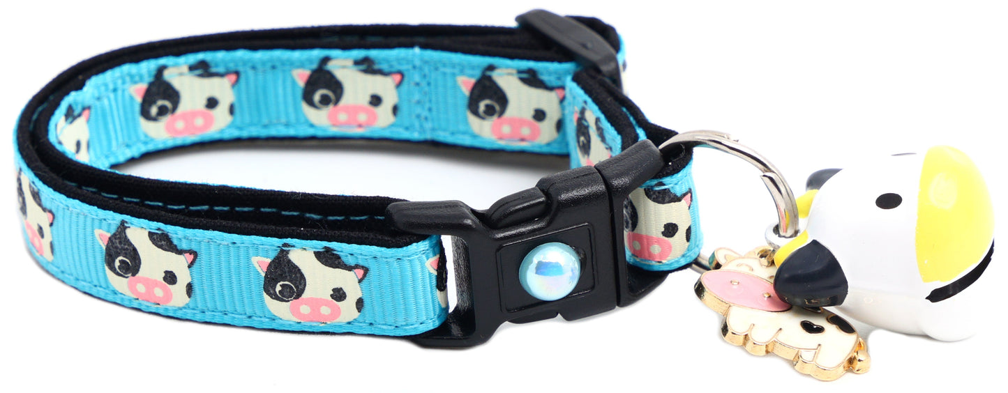 Cute Cows Breakaway Cat Collar-15