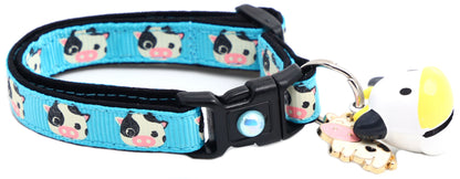 Cute Cows Breakaway Cat Collar-15