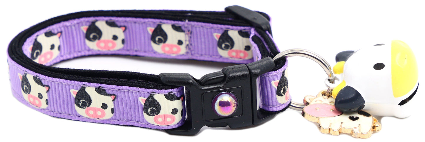 Cute Cows Breakaway Cat Collar-16