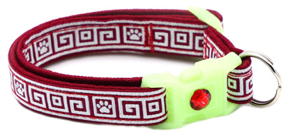 Greek Key Breakaway Cat Collar-60