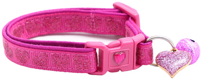 Glitter Hearts Breakaway Cat Collar-10