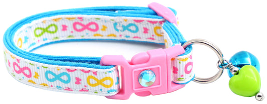 Brightly Colored Bows Cat Collar-0