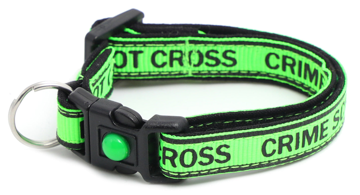 Crime Scene Do Not Cross Breakaway Cat Collar-26