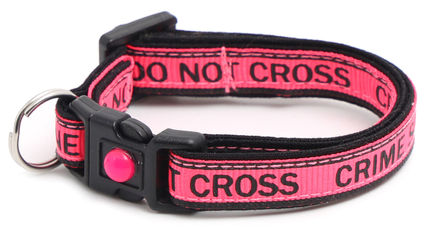 Crime Scene Do Not Cross Breakaway Cat Collar-14