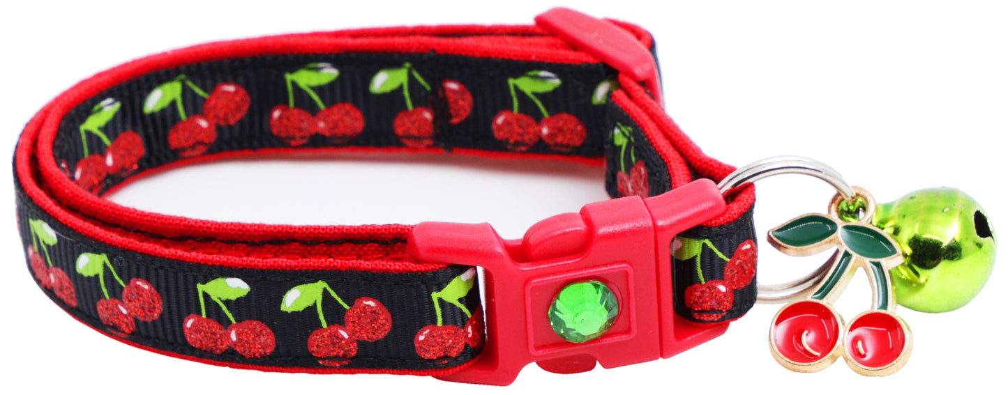 Cherries Breakaway Cat Collar-15