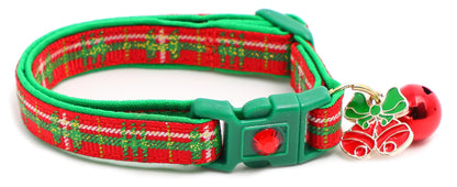 Green Tartan Breakaway Cat Collar-18