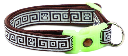 Greek Key Breakaway Cat Collar-59