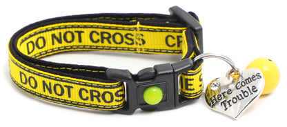 Crime Scene Do Not Cross Breakaway Cat Collar-9
