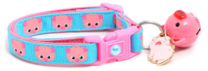 Pink Pigs Breakaway Cat Collar-18