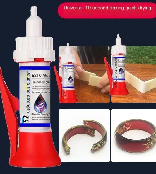 Powerful Instant Adhesive for Metal, Ceramic, Wood, and More