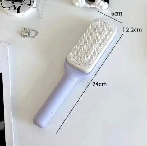 4-in-1 Self-Cleaning Hair Brush
