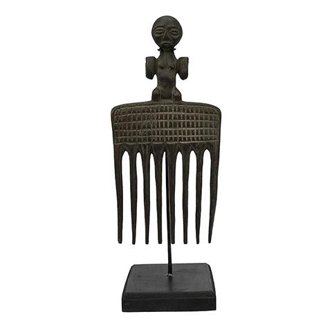 Kuba Figural Comb on Stand 02-0