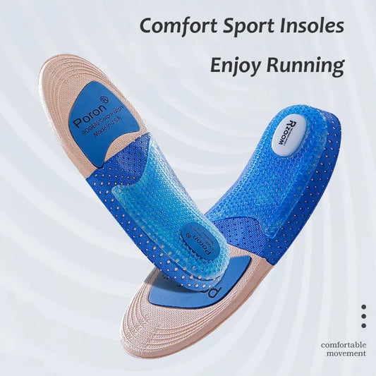 Men's Sports Insoles for Shock Absorption and Breathability