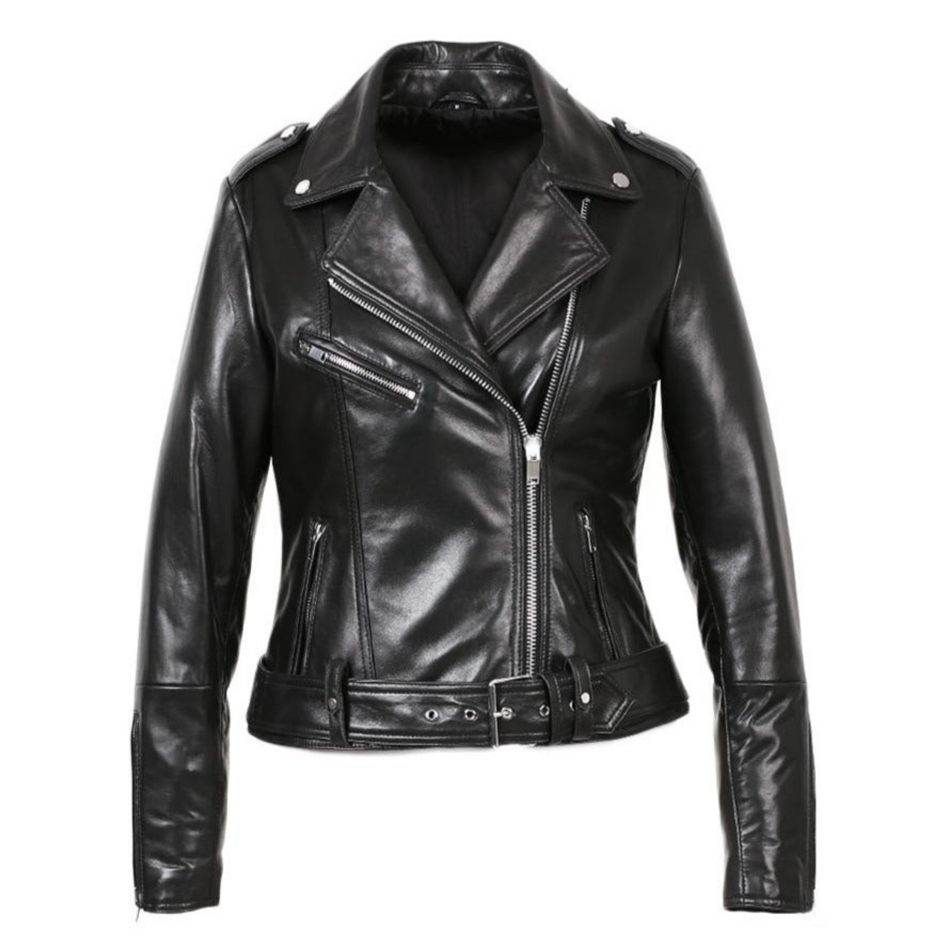 Kylee Womens New Zealand Motorcycle Leather Jacket-0