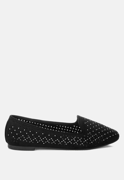 Kyrie Cut Out Detail Ballerinas-5