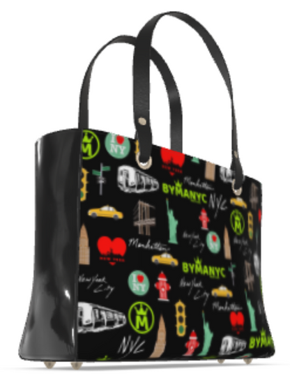 LA VIE EN ROSE Manhattan Handbag BYMANYC ® New York Vegan Elegance-3