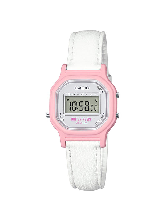 Casio Women's 'Classic' Quartz Resin Casual Watch, Color White (Model: LA-11WL-4ACF)-0