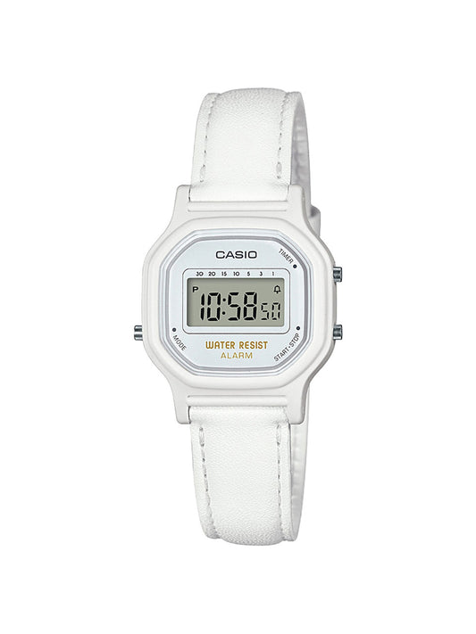 Casio Women's 'Classic' Quartz Resin Casual Watch, Color White (Model: LA-11WL-7ACF)-0