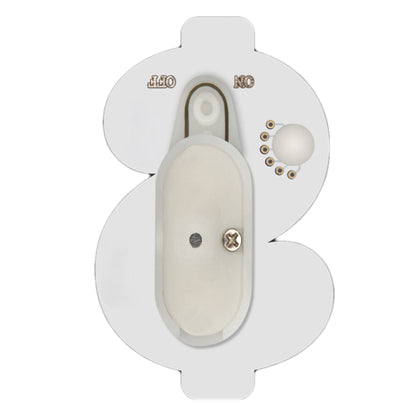 Dollar Sign Flashing Body Light Lapel Pins-2