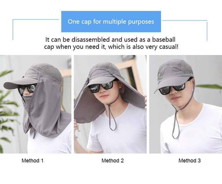 Kültéri baseball sapka arc- és tarkóvédővel-1