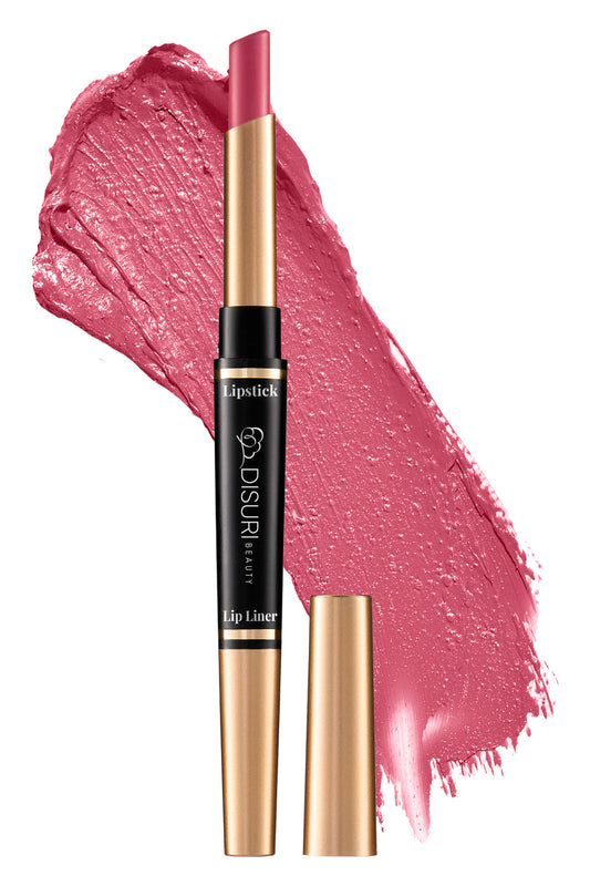 DISURI Beauty 2-in-1 Lipstick Lip Liner Kit - Pink Sugar: #17-0