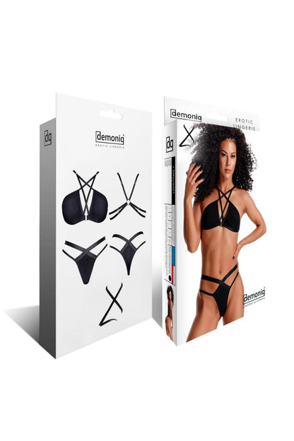 schwarzes Set LXCasilda001 - XXL-7